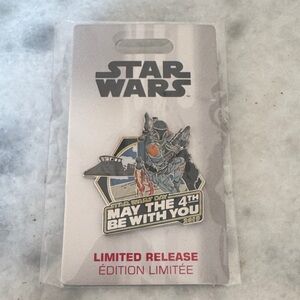 Star Wars Blue and Orange Boba Fett May The 4th Enamel Pin